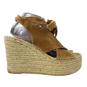 Marc Fisher Mlandira Leather Upper Platform Wedge Womens Shoes‎ Size 9M